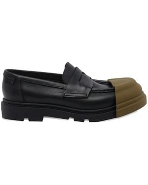 Camper Junction Leather Loafers - Black
