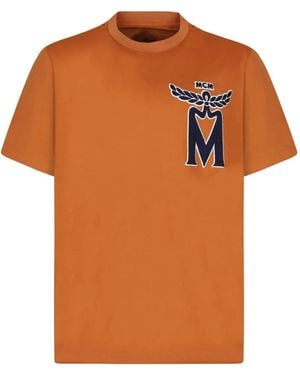 MCM T-Shirt Van Biologisch Katoen - Oranje