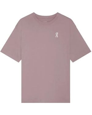 On Shoes Club Logo-Print T-Shirt - Purple