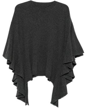 Uma Wang Ruffled-Sleeve Jumper - Black