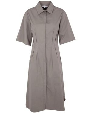 Antonelli Short-Sleeve Shirt Dress - Gray