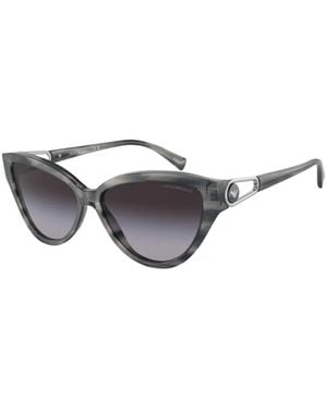 Emporio Armani Sonnenbrille Mit Cat-Eye-Gestell - Grau