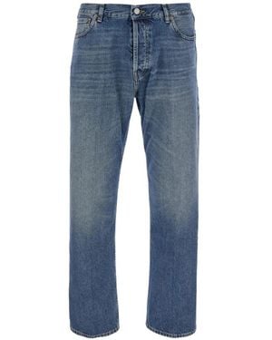 Grifoni Washed-Effect Straight-Leg Jeans - Blue