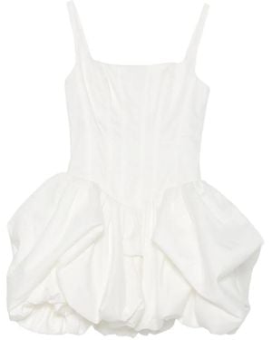 Aje. Alani Puff-Skirt Dress - White