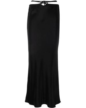 Christopher Esber Loophole Cut-Out Midi Skirt - Black