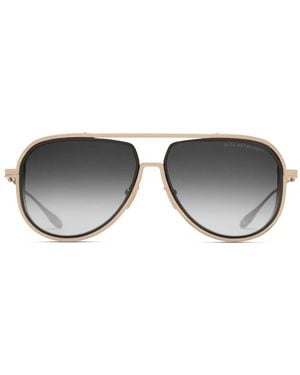 Lunettes De Soleil DITA Mach 6 - Monture Titane Dorée - Verres Gris Dégradés - Occasion Parfait état