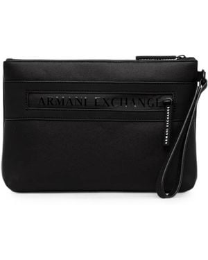 ARMANI EXCHANGE Marsupio Con Logo Goffrato - Nero