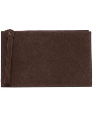 Orciani Logo-Stamp Wallet - Brown