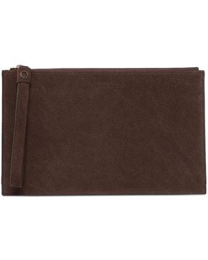 Orciani Logo-Stamp Wallet - Brown