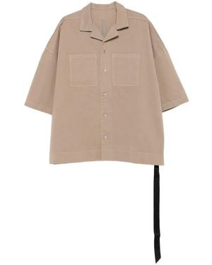 Rick Owens Camicia A Maniche Corte - Neutro