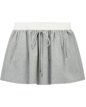 B+ AB Cotton-Blend Skirt - Gray