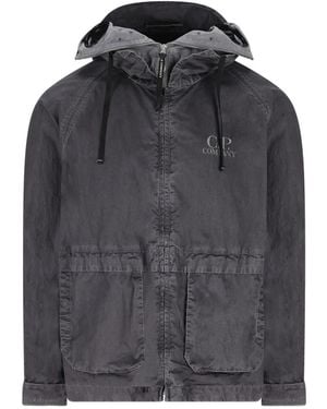 C.P. Company Hooded Pocket Jacket - Grey