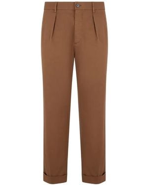 Slowear Pleated Trousers - Brown