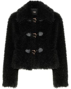 Maje Curly Coat - Black