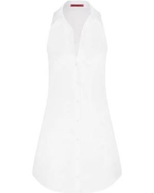 Simon Miller Loch Collared Sleeveless Mini Dress - White