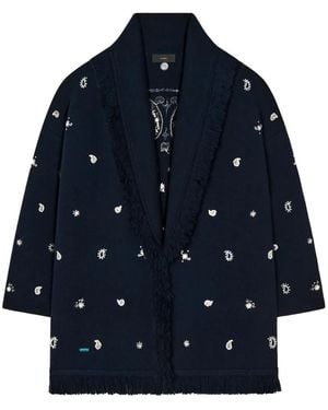 Alanui Cardigan Echoes Of The Bandana - Bleu