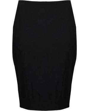 Saint Laurent Cassandre Zip-Fastening Pencil Skirt - Black