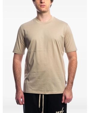 Yes London Round-Neck Short-Sleeve T-Shirt - Natural