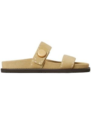 Tory Burch Romy Sport Slide Sandals - Metallic