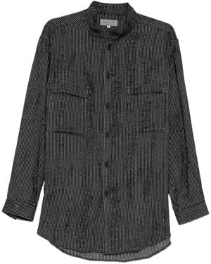 Yohji Yamamoto Melange Striped Shirt - Grey