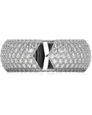 SOLO for Diamonds Pavé-Set Diamond-Embellished Ring - Grey