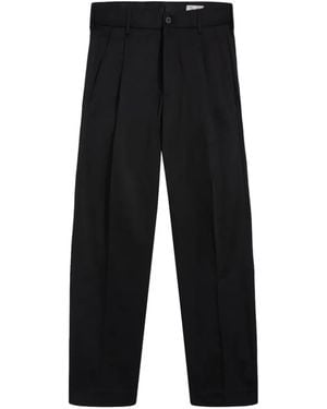Pence Pantalon Ample À Pinces - Black