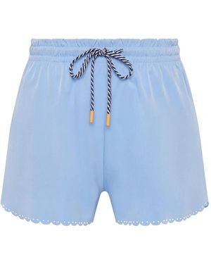 The Upside Era Shorts Mit Wellensaum - Blau