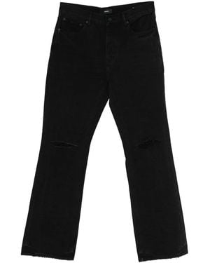 Purple Brand Rip Bootcut Jeans - Black