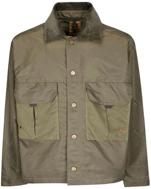 Brain Dead Corduroy-Collar Jacket - Green