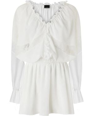 Pinko ラッフル ドレス - ホワイト