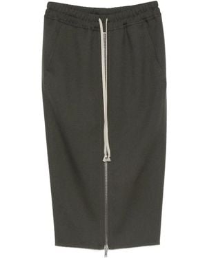 Rick Owens Pillar Skirt With Zip - Green