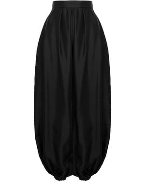 MANURI Bazar Pleated Trousers - Black