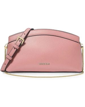 Michael Kors Small Athena Clutch Bag - Pink