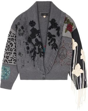 Alanui Cardigan Midnight - Gris