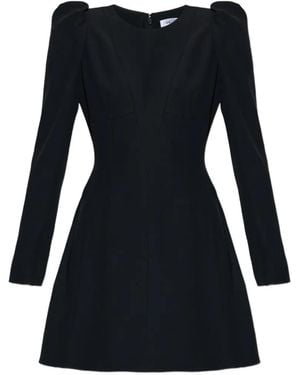 McQueen Long-Sleeve Mini Dress - Black