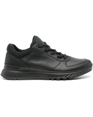 Ecco Exostride Leather Sneakers - Black