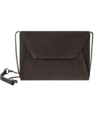 Brunello Cucinelli Duo Pochette - Gray