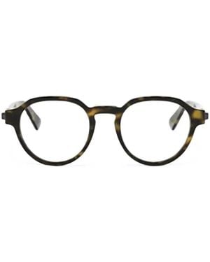 BVLGARI Runde Brille - Schwarz