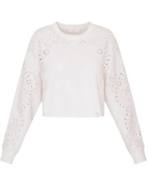 LoveShackFancy Lalo Bandana Sweatshirt - White