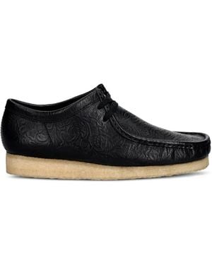 Clarks Mocassins Wallabee Embossés - Black