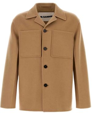 Jil Sander Cashmere Flannel Jacket - Natural