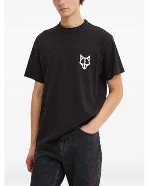 Naked Wolfe Logo-Print T-Shirt - Black