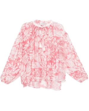 ERMANNO FIRENZE Floral-Print Blouse - Pink