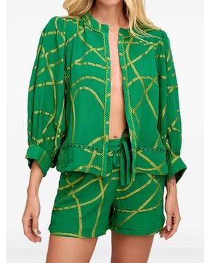 Pearl & Caviar Zakar Shrug Jacket - Green