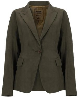 Uma Wang Single-Breasted Blazer - Green