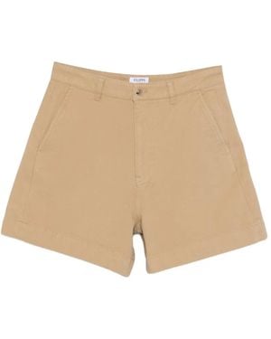 Filippa K Baggy Belt-Loop Shorts - Natural