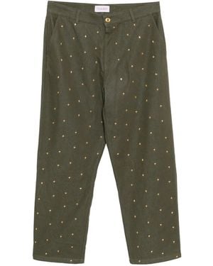 Thames MMXX Jean À Ornements Métalliques - Green