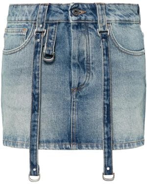 Off-White c/o Virgil Abloh Off- Denim Cargo Mini Skirt - Blue