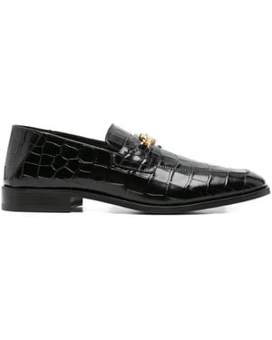 Amiri Mocassini Ma Con Effetto Coccodrillo - Nero