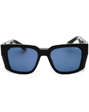 Philipp Plein Square-Frame Sunglasses - Blue